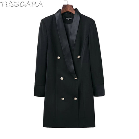Women Autumn Fashion Ladies Blazer Female Office Jacket Coat Black Suits &blazer Long Basic Jackets Outerwear & Coats