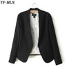 TFMLN 2022 Autumn Women Blazer Jacket Women None Button Cardigan Coat Long Sleeve Blazer Ladies Business Suits Casual Outerwear