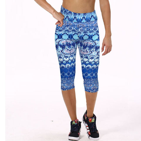 Legging Women Print Summer Style Black Pants Capris Women Leggins Female Pants Thin and Soft Mid Calf Legging