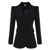 2023 Stylish Designer Blazer Women's Shrug Shoulder Single Button White Blazer Jacket