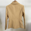 Stylish 2023 Classic Designer Blazer Women's Double Breasted Metal Lion Buttons Blazer Jacket Outer Wear Khaki