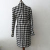 Runway 2023 Baroque Designer Blazer Women's Lion Buttons Notched Collar Tweed Long Wool Coat