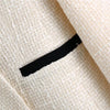 TRAF 2023 Tweed Suit Double Breasted Blazer Woman Fitted Coat Contrast Piping Long Sleeve Autumn Button Elegant Female Blazer