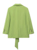 TRAF 2023 Green Blazer Set Women Casual Long Sleeve Belts Blazer Loose Lapel Collar Button Spring Jackets Woman Elegant Blazer