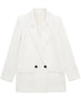 TRAF Black Long Blazer Women Pink White Casual Blazer Woman Double Breasted Elegant Blazers For Women 2023 Fall Oversize Jacket