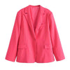 TRAF  2 Pieces 2023 Spring Women Skirts Blazer Suits Sets Solid Color Single Button Jacket Long SleeveCoats And Skirt