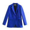 TRAF  Traf 2023 Spring Women Suits With Skirt Sets Klein Blue Blazer Woman 2 Pieces Set Mini Skirts Female Oufits