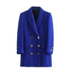 TRAF Women Double Breasted Tweed Blazer Coats 2023 Autumn Winter Elegant Female Office Coat Long Sleeve Outwear