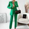 TRAF Women Green Blazer 2023 Concealed Buckle Casual Long Sleeve Elegant Female Blazer Chic Office Female Suit