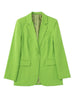 TRAF Women's Green Single Button Blazer Sexy Woman Blazer 2023 Summer Chic Elegant Female Blazer Two Piece Set Outifits