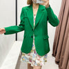 TRAF Women's Office Blazer Za 2022 Spring Elegant Blazers Long Sleeve Casual Loose Women Clothing Chic Pocket Jacket Lady Blazer