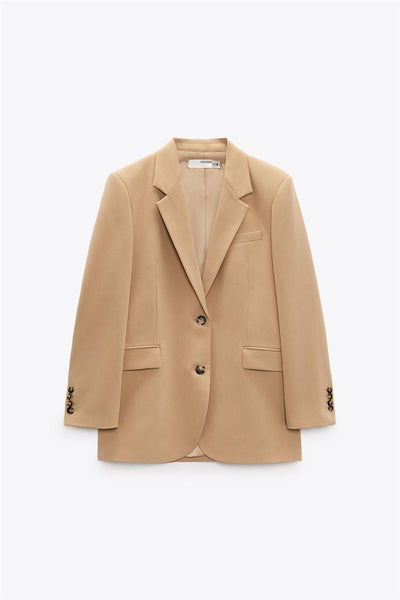 TRAF ZA 22 European and n women’s wear Lapel two-button casual suit jacket