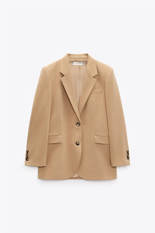 TRAF ZA 22 European and n women’s wear Lapel two-button casual suit jacket