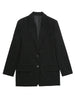 TRAF ZA Office Suit Jacket Office Casual Solid Black Coat Single-breasted On-trend Cuffs With Buttoned Slits Blazer