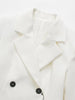 TRAF Zar 2023 White Blazer Women Double Breasted Spring Jacket Woman Contrast Elegant Long Sleeve Jackets Casual Female Blazer