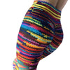 Harajuku 3D Rainbow Leggings For Women Knitting Print Fitness Clothing Activewear Push Up Jeggings Leggings