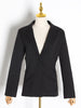 TWOTWINSTYLE Casual Hollow Out Hit Color Women's Blazers Notched Long Sleeve Tassel Slim Suits Female Clothing 2023 New
