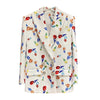 TWOTWINSTYLE Casual Loose Print Blazer For Women Notched Long Sleeve Korean Straight Blazers Female 2022 Spring Clothing