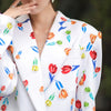 TWOTWINSTYLE Casual Loose Print Blazer For Women Notched Long Sleeve Korean Straight Blazers Female 2022 Spring Clothing
