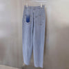 TWOTWINSTYLE Casual Patchwork Women's Pants High Waist Full Length Straight Korean Denim Trouser Female Autumn Fashion