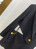 TWOTWINSTYLE Cut Out Blazer For Women Notched Collar Long Sleeve Asymmetrical Backless Solid Blazers Female Spring Clothing 2023