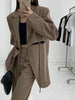 TWOTWINSTYLE Cut Out Blazer For Women Notched Collar Long Sleeve Solid High Street Blazers Female Korean Clothing Style