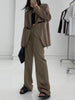 TWOTWINSTYLE Cut Out Blazer For Women Notched Collar Long Sleeve Solid High Street Blazers Female Korean Clothing Style