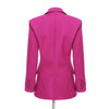 TWOTWINSTYLE Elegant OL Style Blazer For Women Lapel Collar Long Sleeve Tunic Loose Ruched Suit Female Clothing 2023 New