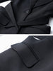 TWOTWINSTYLE High Street Black Blazer For Women Notched Long Sleeve Single Button Cut Out Coats Female Spring Clothing
