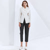 TWOTWINSTYLE Hollow Out Blazer For Women Notched Collar Long Sleeve Cross Backless Designer Coats Female 2023 Fall Clothing