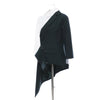 TWOTWINSTYLE Irregular Hit Color Women's Blazer Lapel Collar Three Quarter Sleeve Tunic Female Suit 2022 Clothing Tide