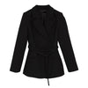 Lace Up Blazer Female Lapel Collar Long Sleeve High Waist Plaid Slim Coats For Women 2022 Spring Casual Clothing