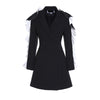 Ruffles Long Blazer Female Patchwork Long Sleeve Slim Tunic High Waist Women's Jacket 2022 Fashion Vintage Clothing