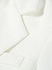 TWOTWINSTYLE Straight White Blazer For Women Notched Collar Long Sleeve Solid Blazers Female Korean Clothing Style New