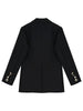 TWOTWINSTYLE Straight White Blazer For Women Notched Collar Long Sleeve Solid Blazers Female Korean Clothing Style New
