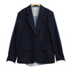 Striped Coat Female Denim Patchwork Long Sleeve Large Size Blazer Spring 2022 Womens Fashion Korean Clothing
