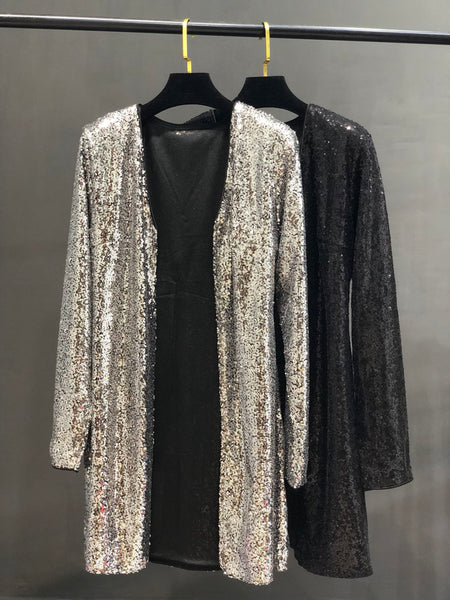 Take Party Disco Night Clubs on Site Women's Jacket Spring 2023  White Blazer Women   Sequin Blazer Women