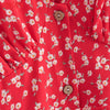 Tangada 2022  Women Red Flowers Print A-line Dress Vintage Long Sleeve Office Ladies Midi Dress 8Y67