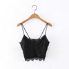 Fashion Women Spaghetti Strap Lace Bra Camis 2022 Summer Backless Green Short Tanks Brand Crop Tops Regata Beach