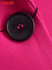 Tangada Women 2023 Pink Tunic Blazer Coat Vintage Long Sleeve Female Office Lady Work Suit 3H270