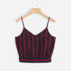 Tank Top Polyester Stripe Seft Tops For Ladies Girls Summer Tee Women's Clothing Camisole 18JUN25