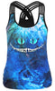 Tank Top Women Sleeveless Skull 3d Printed Tees Satin Top Fitness Casual Workout Tops Sexy Breathable Summer Vest Black Cami
