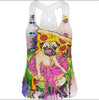 Tank Top Women Sleeveless Skull 3d Printed Tees Satin Top Fitness Casual Workout Tops Sexy Breathable Summer Vest Black Cami