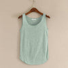 Tank Top sleeveless Round Neck Loose Singlets Vest Crop Top Summer Women Solid Tops Women's Clothing Camisole 18JUN13