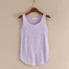 Tank Top sleeveless Round Neck Loose Singlets Vest Crop Top Summer Women Solid Tops Women's Clothing Camisole 18JUN13