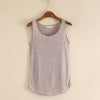 Tank Top sleeveless Round Neck Loose Singlets Vest Crop Top Summer Women Solid Tops Women's Clothing Camisole 18JUN13