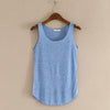 Tank Top sleeveless Round Neck Loose Singlets Vest Crop Top Summer Women Solid Tops Women's Clothing Camisole 18JUN13