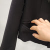 Tassel Rivet Short Coat Women's 2022 Spring and Autumn Korean Ins Versatile Suit  Full Sleeve Black Coat of Women