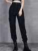 Techwear Cargo Pants Women Fsahion Oversize Trousers High Waist Streetwear Slim Fit All-match Black Female Tomboy Sweatpants