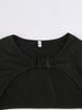 Techwear Cyber Gothic Aesthetic T Shirts 2 Piece Sets Butterfly Print Patchwork Women Punk Camis Fishnet Buckle Crop Shrug Tops
